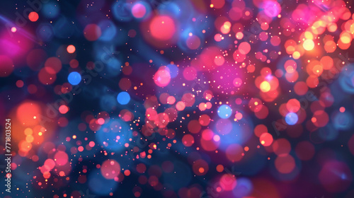 abstract bokeh neon background