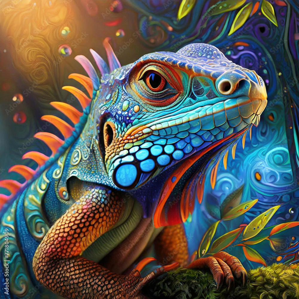gros plan d'un iguane gros plan d'un iguane