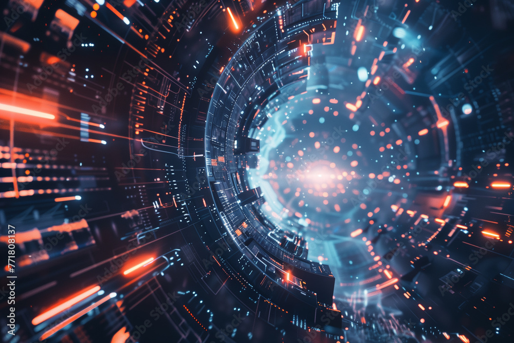 AI concept. Artificial intelligence machine learning concept. Technology HUD background copy space for text. AI concept. Artificial intelligence machine learning concept. Technology HUD background copy space for text.