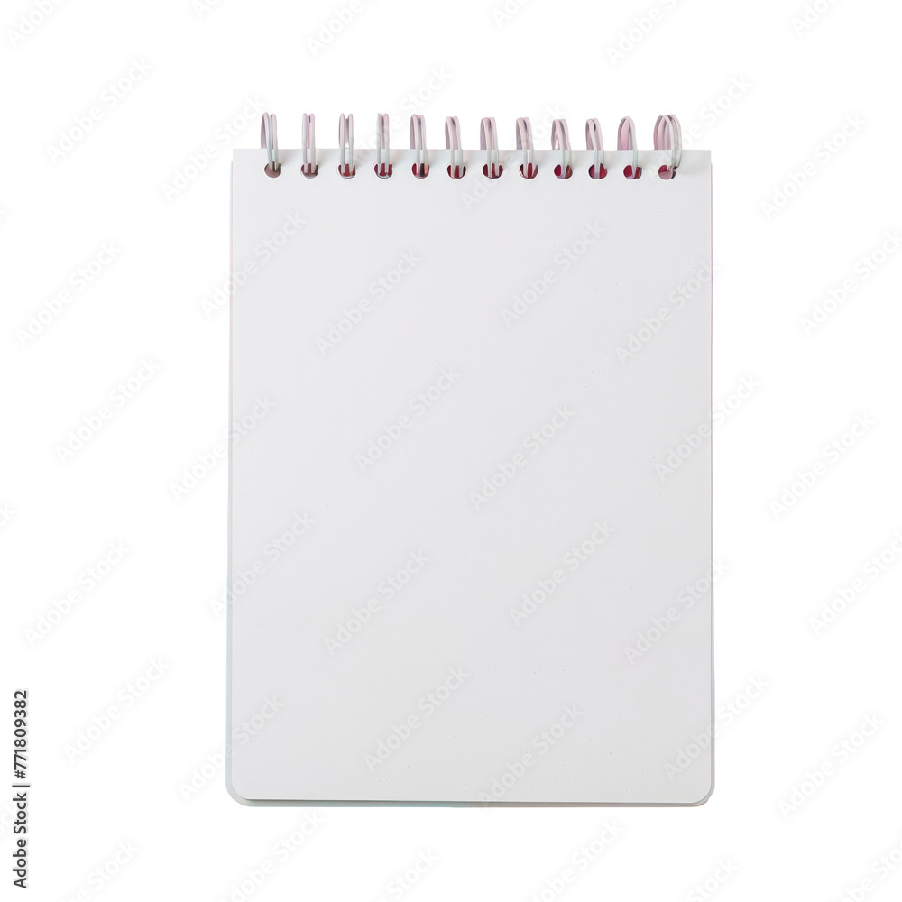a white spiral notebook on a transparent background a white spiral notebook on a transparent background