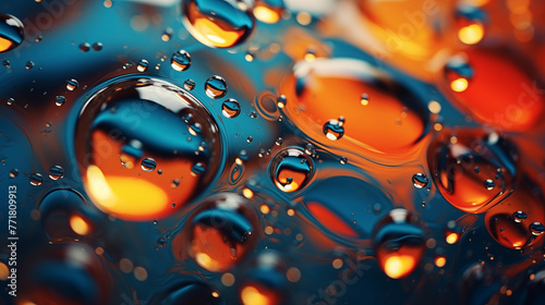 abstract oil drops. Colorful oil drops and swirls on a background