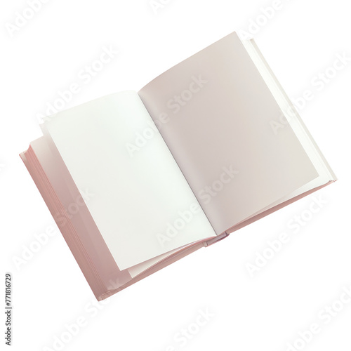 A rectangle gadget with white paper product on a transparent background