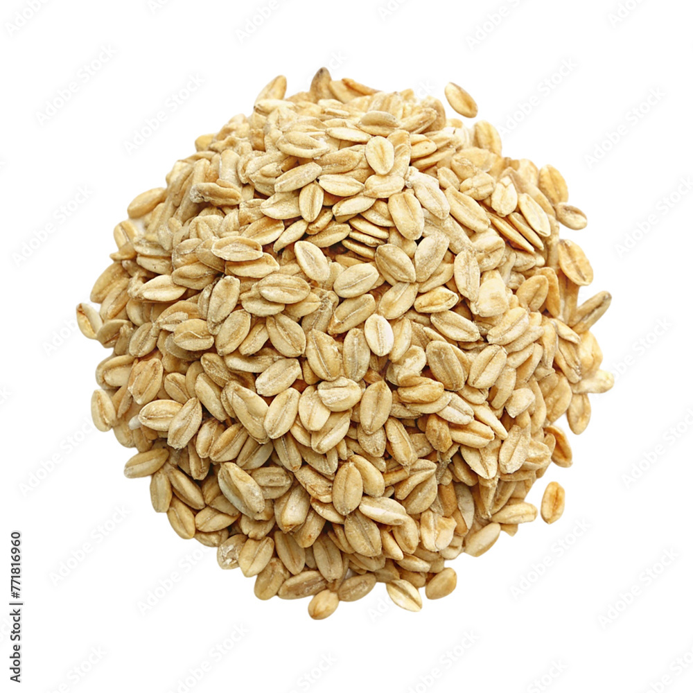 Whole oats isolated on transparent background. Whole oats isolated on transparent background.