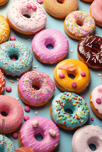 assorted donuts Generative AI