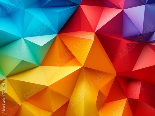 Colorful hues exemplify the modern material design background