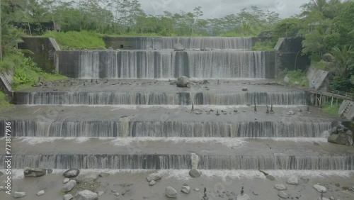 The beauty of Watu Purbo waterfall, Yogyakarta, Indonesia photo