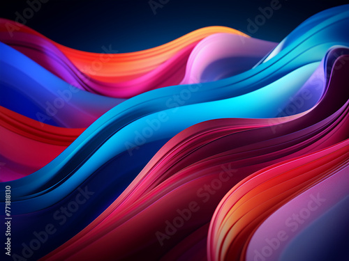 Soft-focus AI creates a colorful wave background.