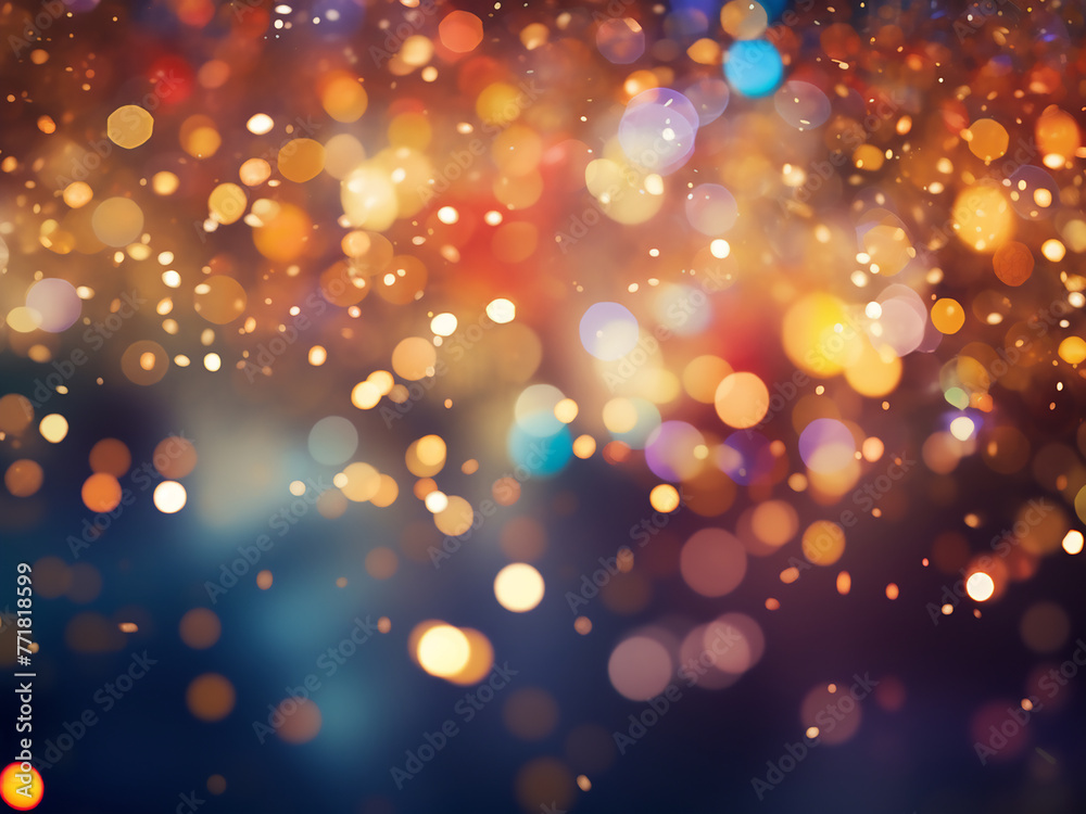 Bokeh lights blink, creating a festive Christmas and New Year backdrop. Bokeh lights blink, creating a festive Christmas and New Year backdrop.