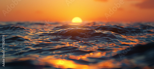 Sea water during sunset © Adam