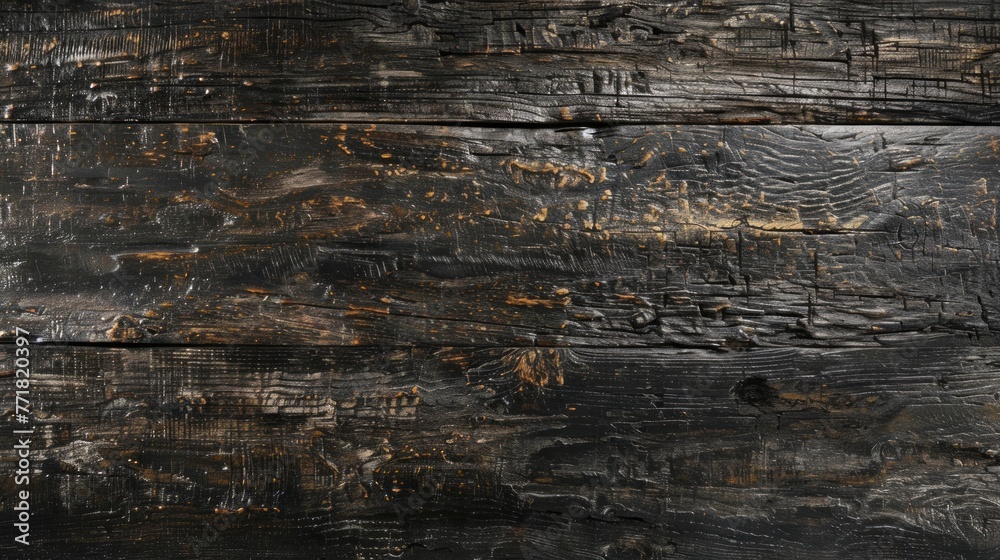 Fototapeta premium A wooden surface with a lot of scratches and marks