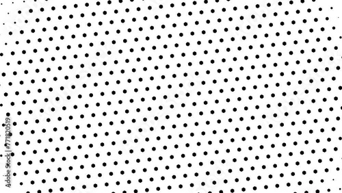 A mesmerizing black and white image displays a grid of overlapping dots, forming a striking pattern that repeats throughout the picture photo
