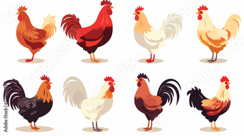 Chicken zodiac vector for website symbol icon prese