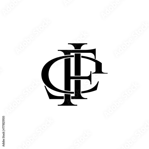 efl initial letter monogram logo design