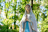 A statue of the Our Lady of Lourdes in a park in Medjugorje, Bosnia and Herzegovina.