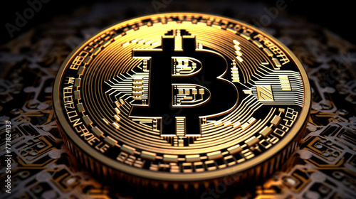 Bitcoin Digital Cryptovaluta  A Captivating Image of Digital Innovation and Financial Evolution