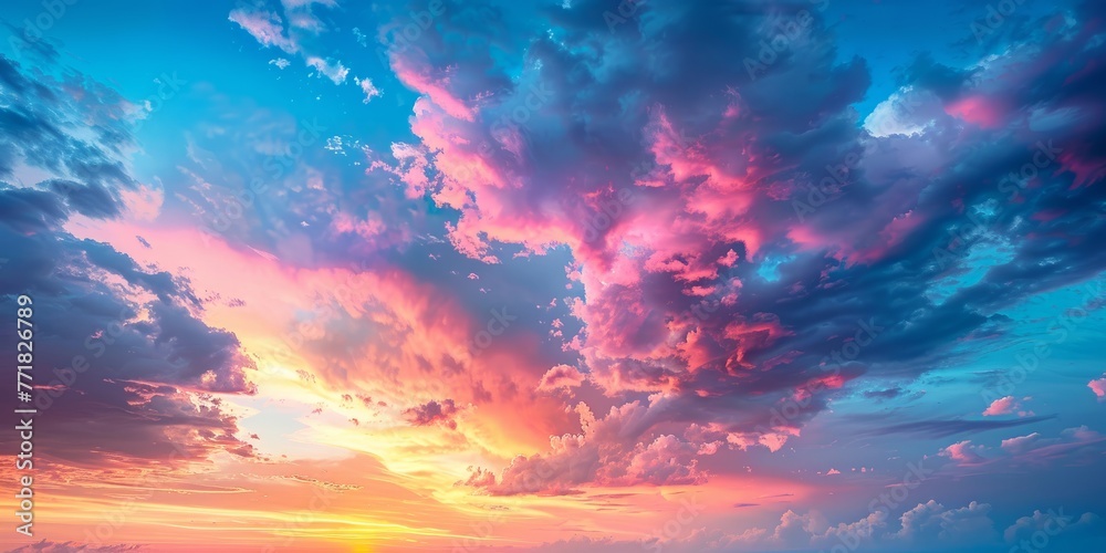 colorful sky and clouds colorful sky and clouds