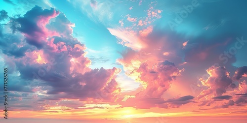 colorful sky and clouds