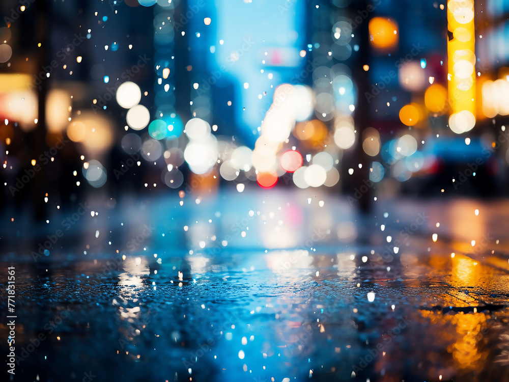 Immerse yourself in the dynamic energy of bokeh lights illuminating a night market. Immerse yourself in the dynamic energy of bokeh lights illuminating a night market.
