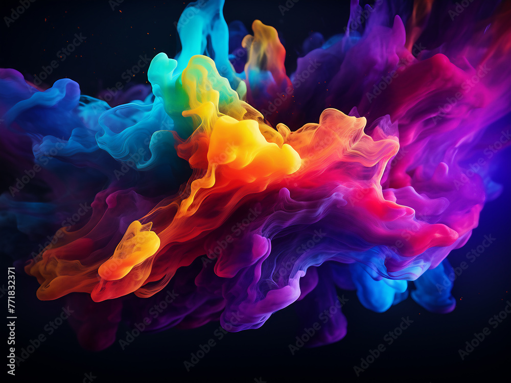 Experience the vibrant hues against a black backdrop for a blurred effect. Experience the vibrant hues against a black backdrop for a blurred effect.