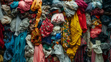 huge pile of fashionable clothes, fashion revolution week
