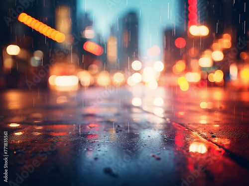 Implement an artistic defocused urban abstract texture for your design background. © Llama-World-studio