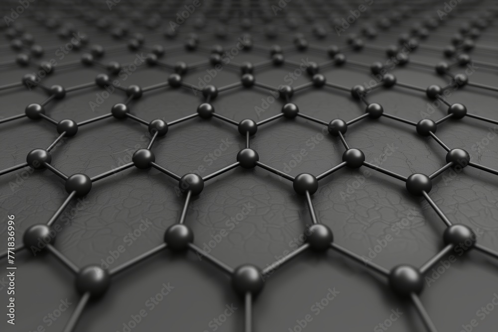 hexagonal connections between carbon molecules in graphene hexagonal connections between carbon molecules in graphene