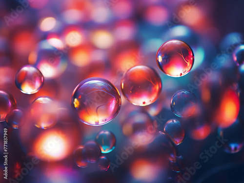 Abstract beauty captured in blurry, colorful lights.