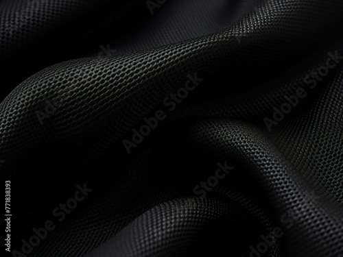 Decorative textile features smooth curves in a fashion-forward design.