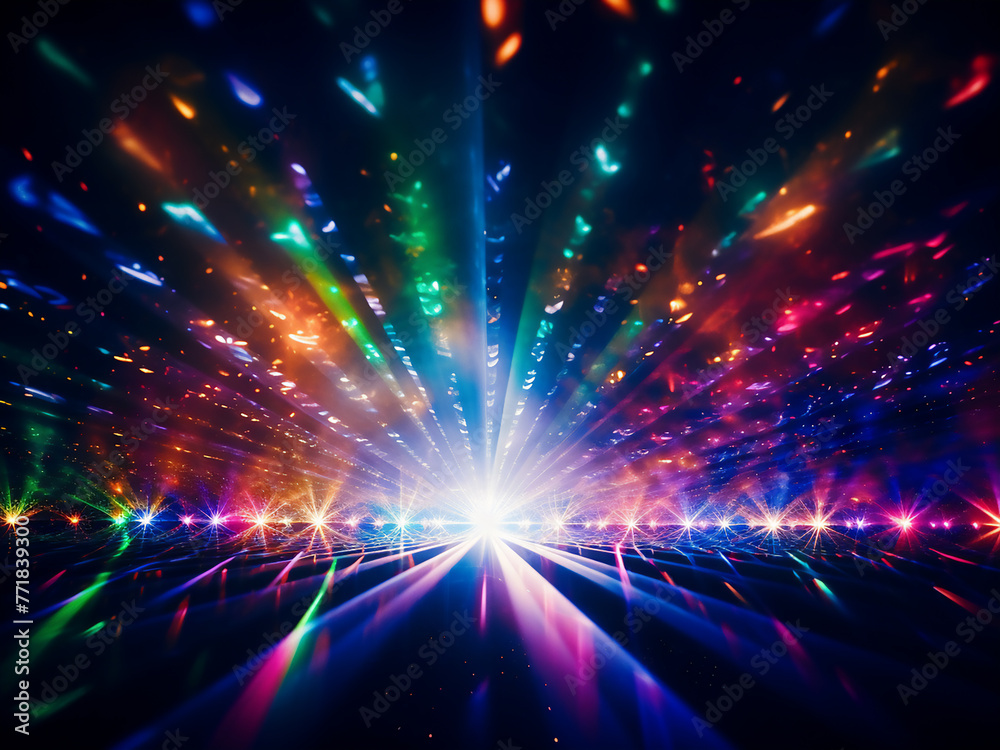 Abstract background featuring colored laser lights. Abstract background featuring colored laser lights.