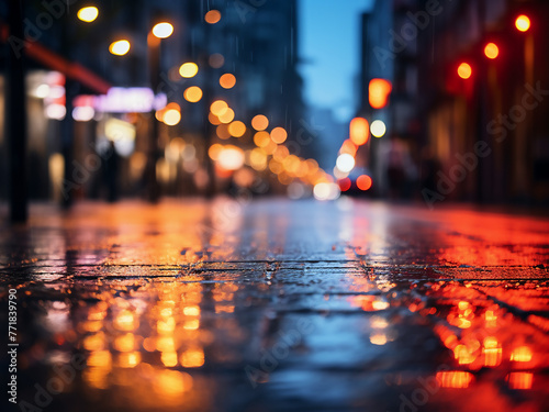 Street scenes blur into a colorful bokeh for backgrounds.