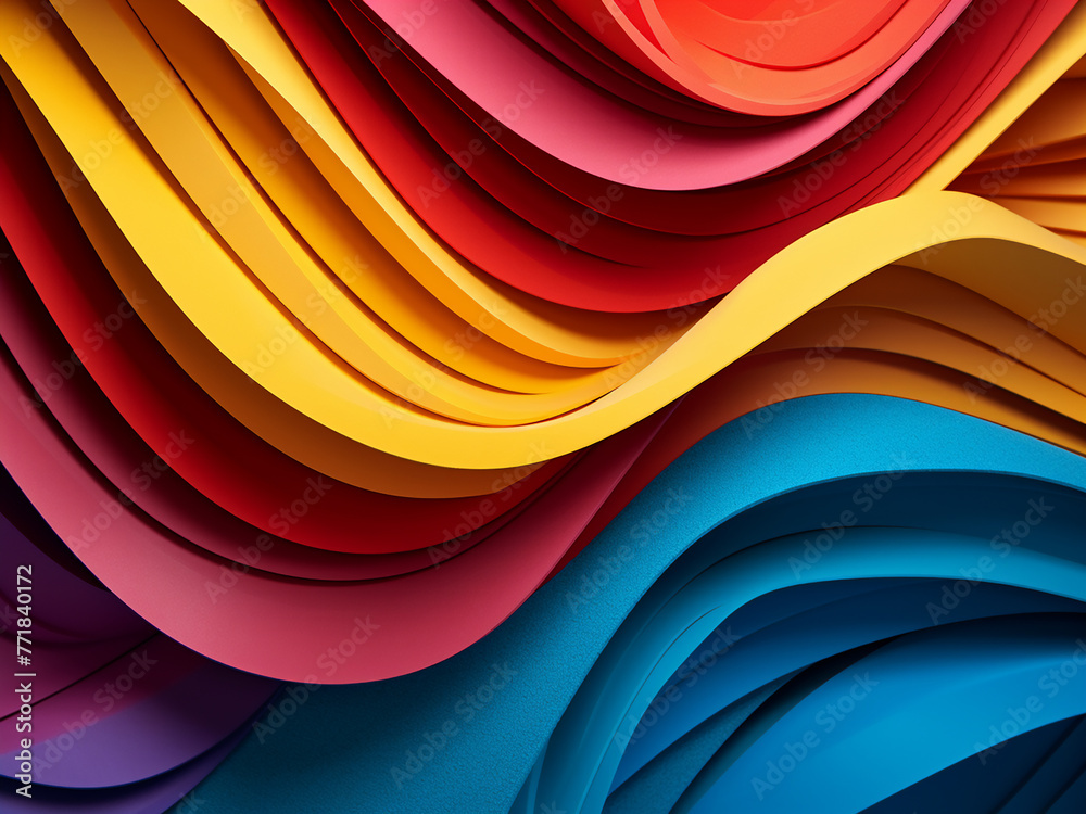 Fototapeta premium Background 8 showcases colorful paper in an abstract composition.