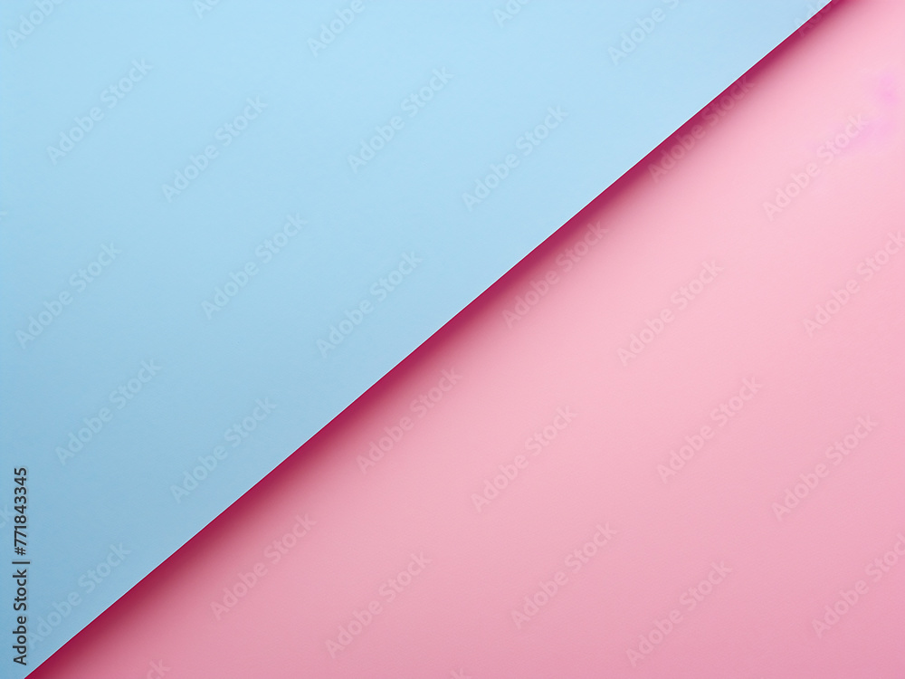 Design space available on two-tone blue and pink paper.