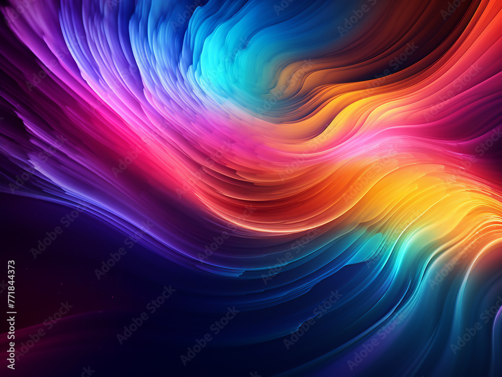 High-speed movement of particles creates AI-generated pattern. High-speed movement of particles creates AI-generated pattern.