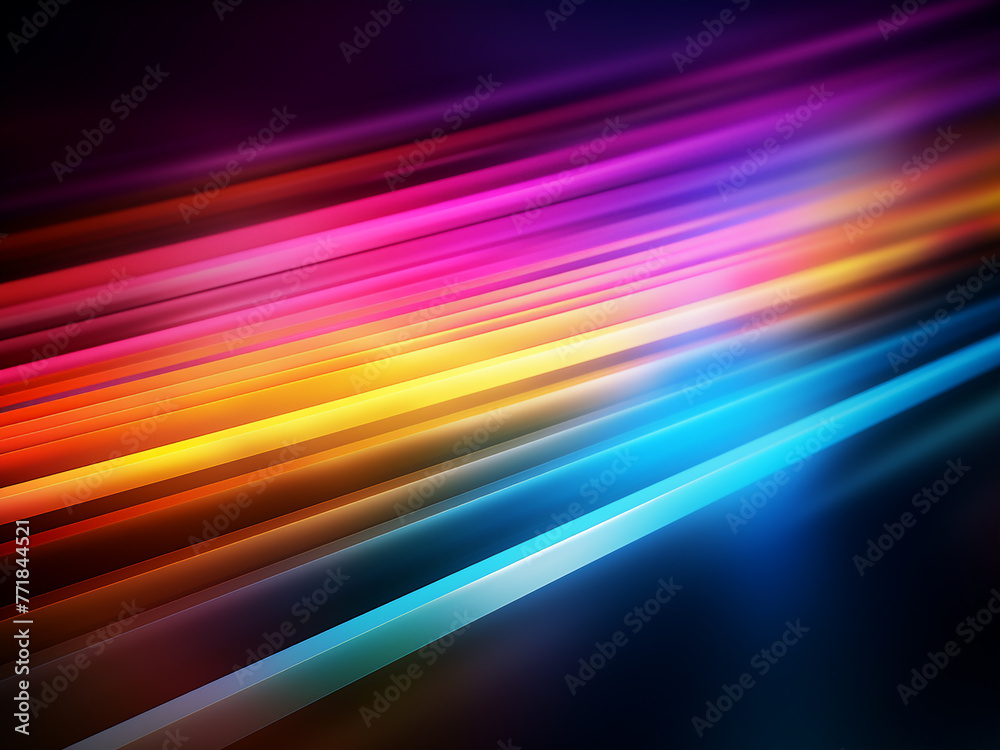 Vector illustration features multicolored lines for business presentations.
