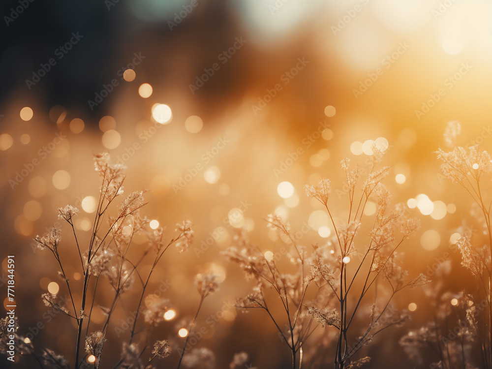 Fototapeta premium Nature-inspired patterns create a beautiful backdrop for celebrations.