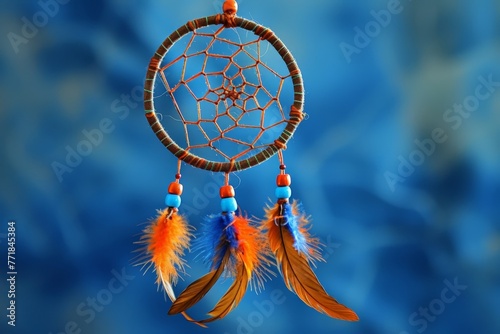 A dream catcher woven with financial dreams photo