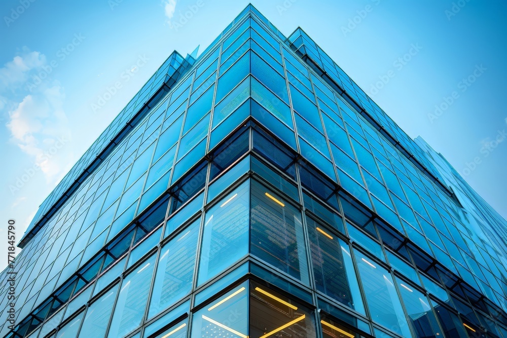 The architecture of a contemporary business building The architecture of a contemporary business building