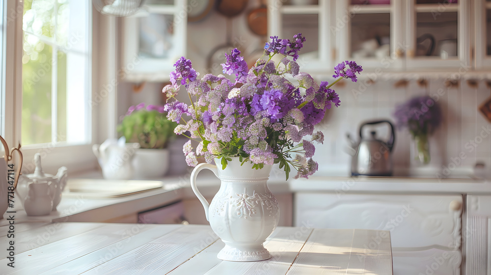 A backdrop of romantic violet flowers A backdrop of romantic violet flowers