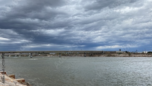 clouds over the river