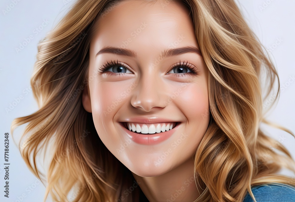 The Captivating Smile of a Confident Young Woman The Captivating Smile of a Confident Young Woman
