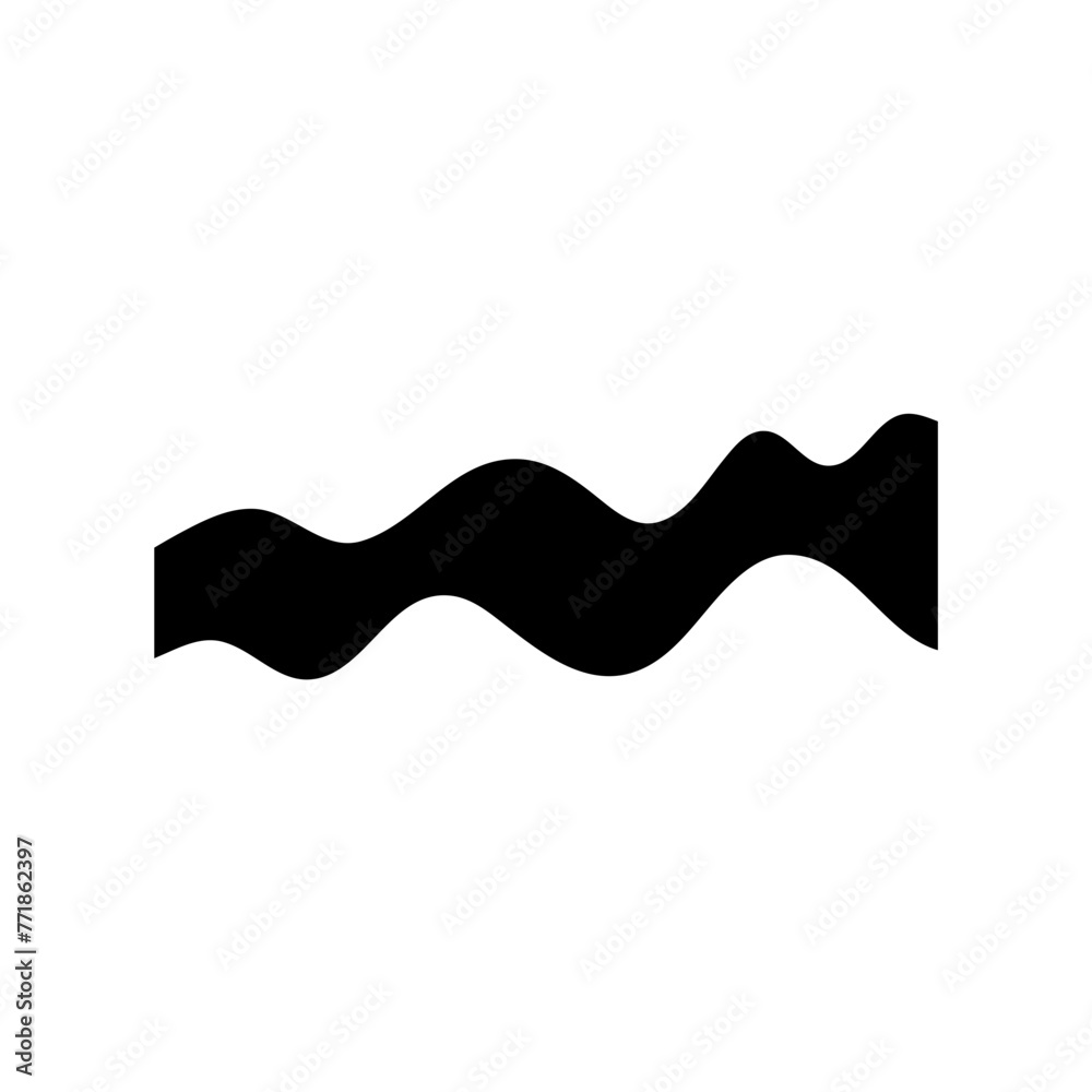 Organic shape wave illustration Organic shape wave illustration