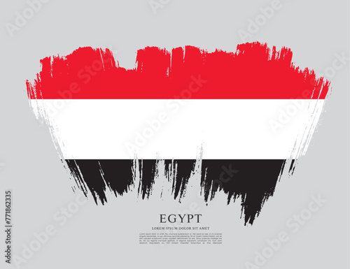 Flag of Egypt, vector illustration 