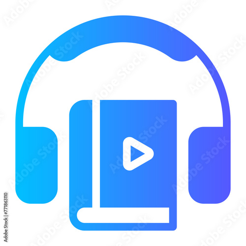 audio book gradient icon