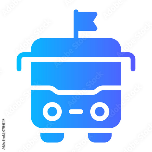 field trip gradient icon