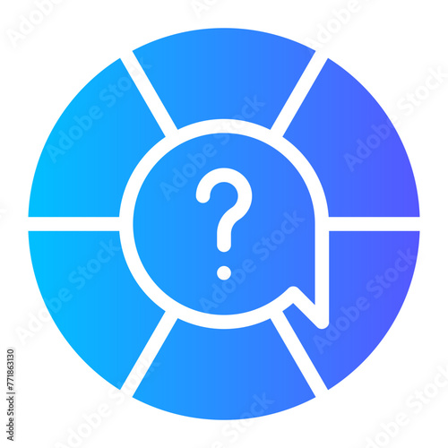 quiz game gradient icon