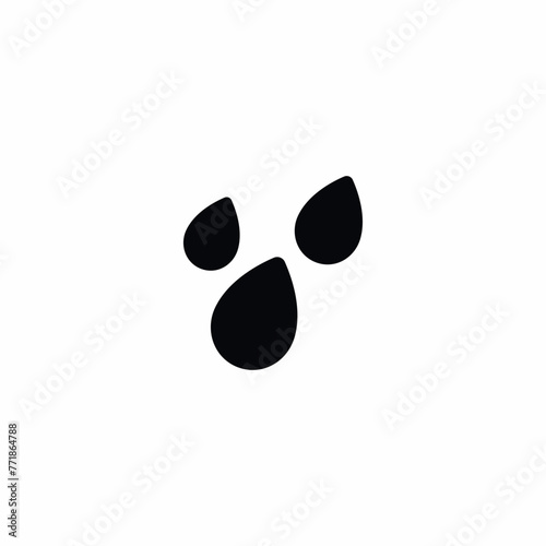 Rain Drop Weather icon vector