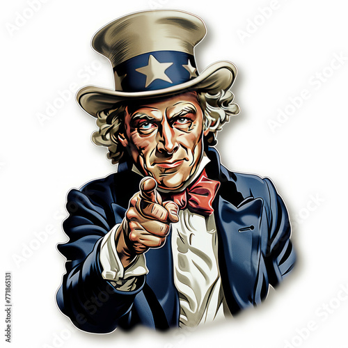 Uncle Sam Pointing Finger Illustration

