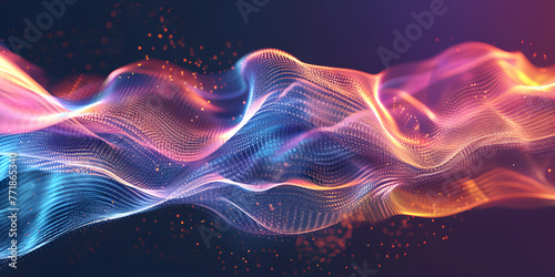 Abstract 3D background abstract wave technology background air wave tech abstract.