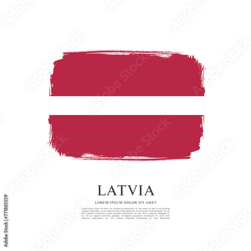 Free Download PrintFlag of Latvia, vector illustration  - GFXLoad