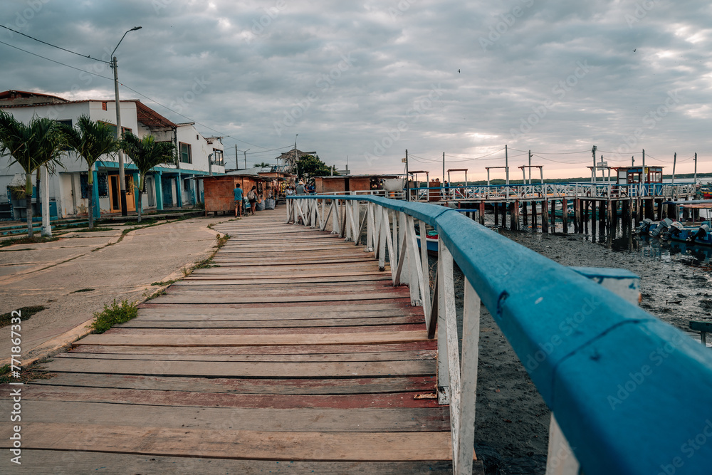 Obraz premium muelle de playa de mar